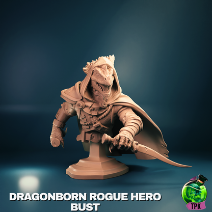 Dragonborn Rogue | Tabletop Gaming Mini or Display Figure | TPKLab