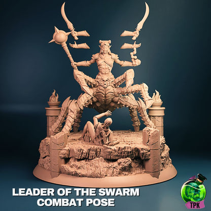 Leader of the Swarm Combat | Tabletop Gaming Mini or Bust Figure | TPKLab