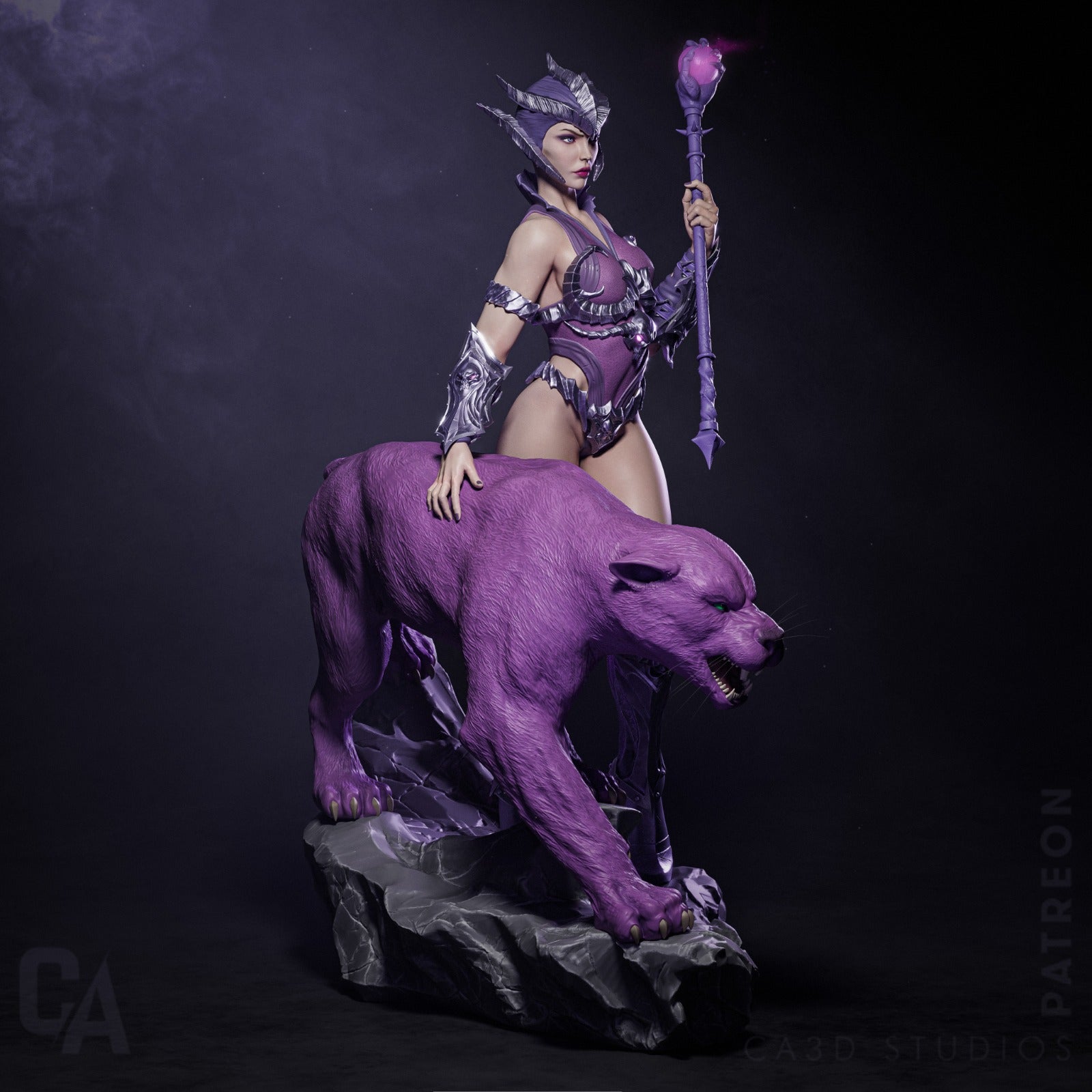 1:12 Mistress of the Hidden Arts | 3D Printed Resin Garage Kit Figure | CA 3D Studios