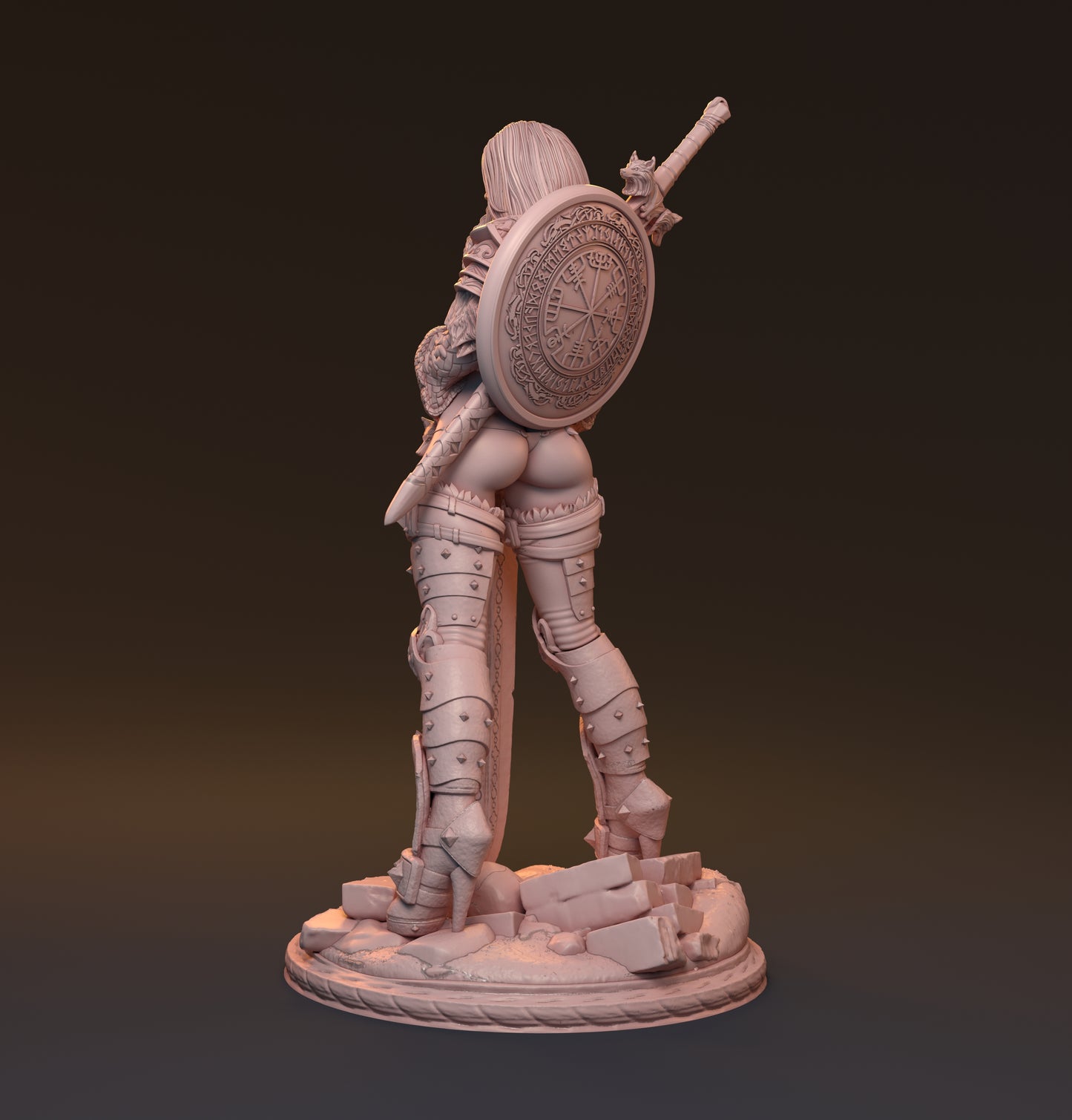 Gaedel and Bastor-Tan, Pin Up Diorama | D&D TTRPG Miniature | Hardwitch Games