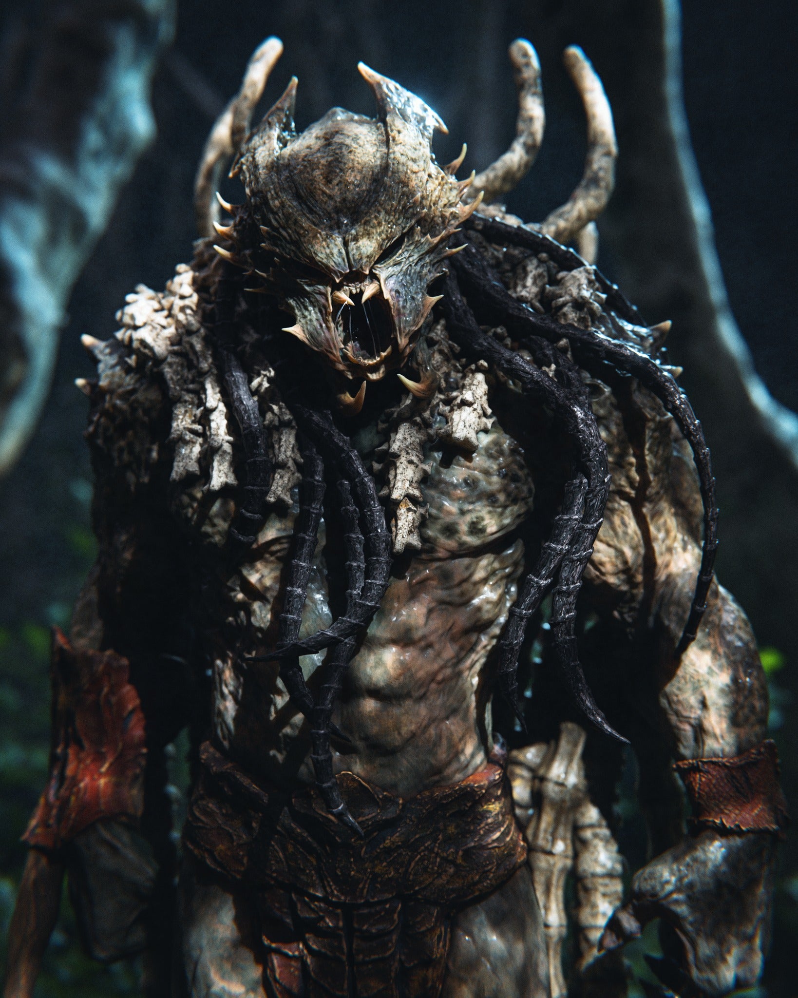 1:12 Ruthless Alien Warrior King | 3D Printed Resin Garage Kit Figure | CA 3D Studios