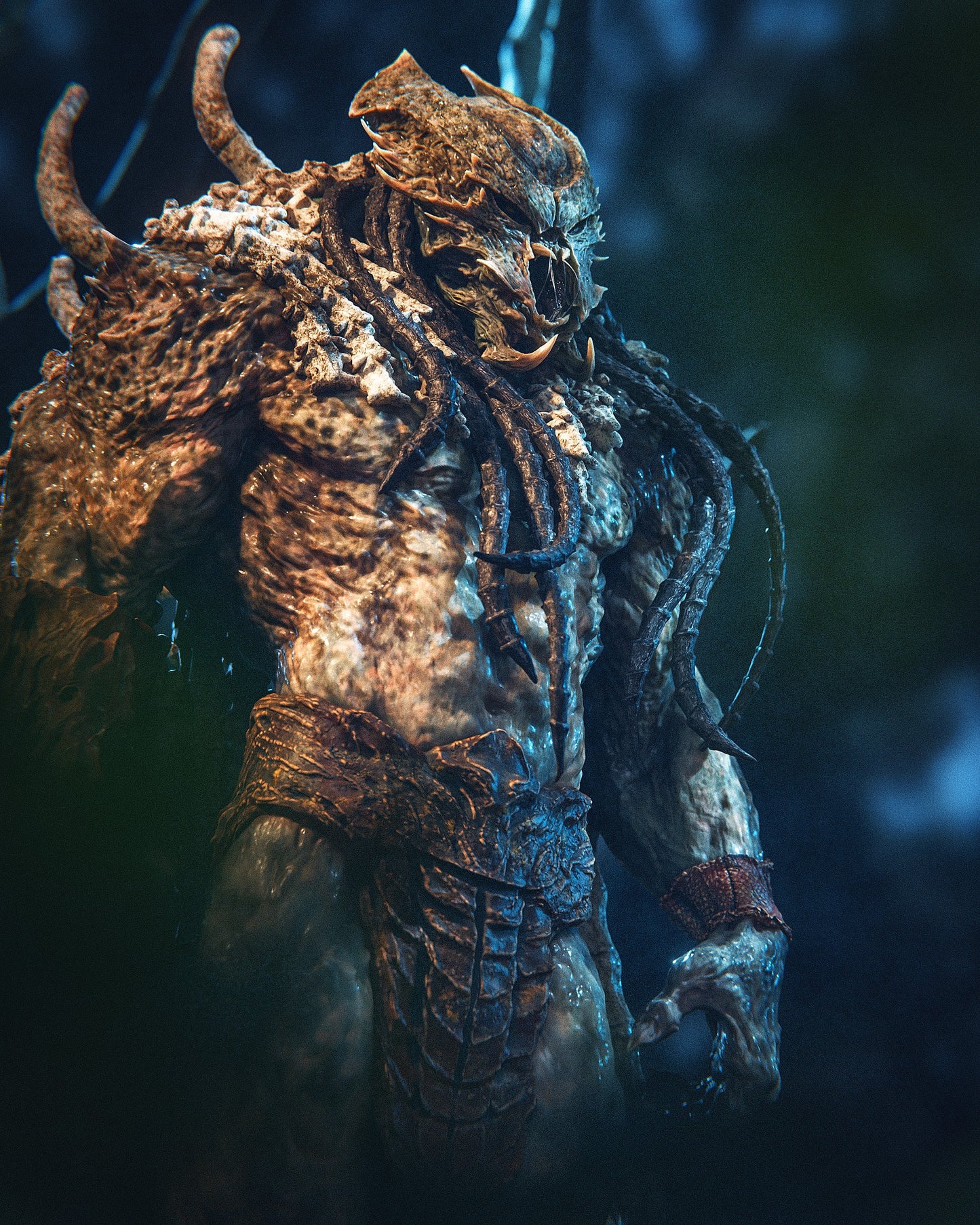 1:12 Ruthless Alien Warrior King | 3D Printed Resin Garage Kit Figure | CA 3D Studios