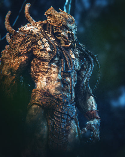 1:12 Ruthless Alien Warrior King | 3D Printed Resin Garage Kit Figure | CA 3D Studios