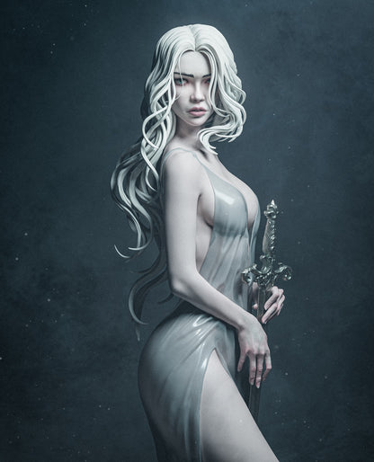 1:12 Lady of the Lake | 3D Printed Resin Garage Kit Figure | CA 3D Studios