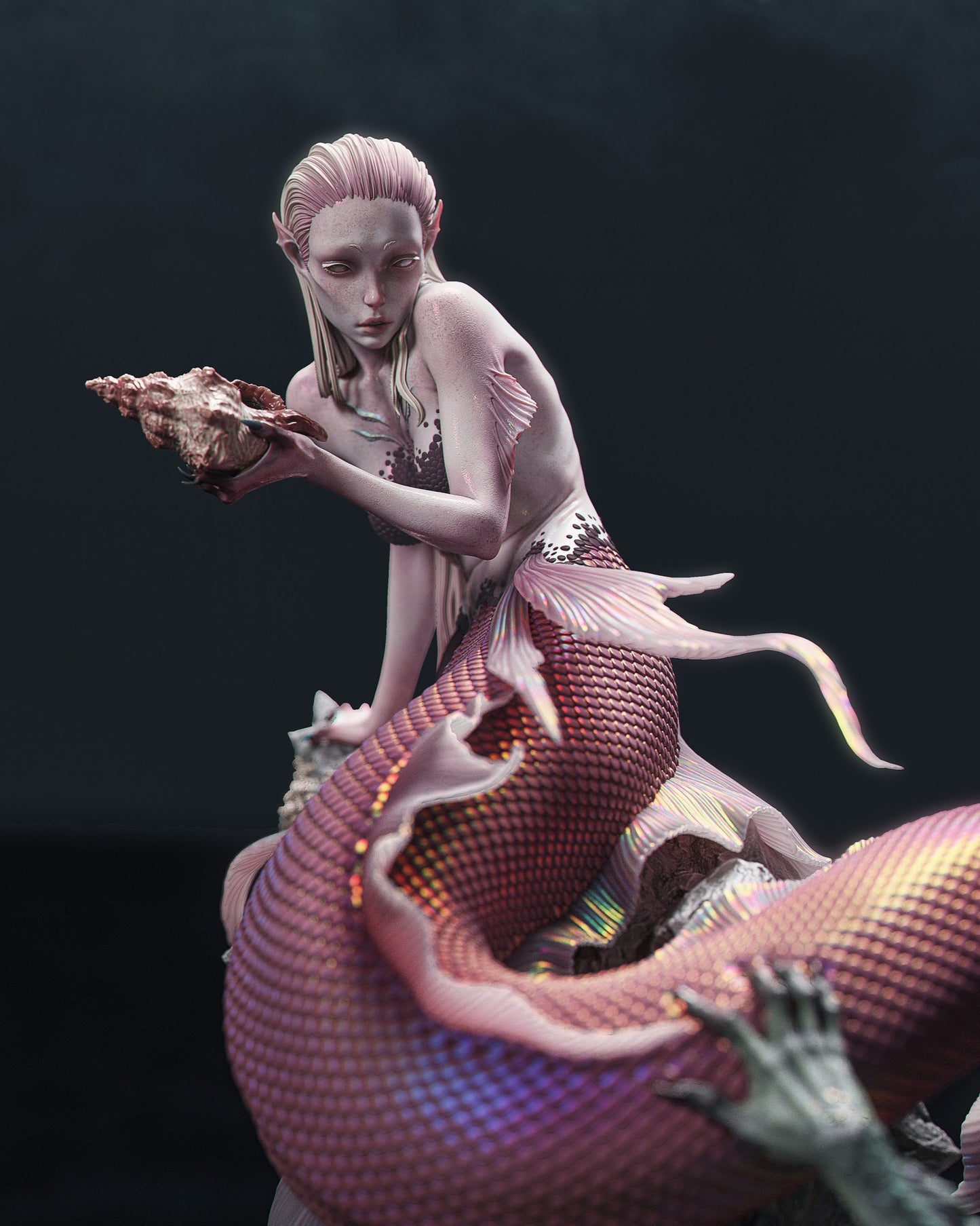 1:12 Mermaid | 3D Printed Resin Garage Kit Figure | CA 3D Studios