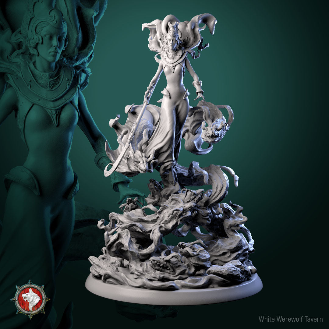 Ursula, Sea Witch Sorceress | Gaming or Display Miniature | White Werewolf Tavern