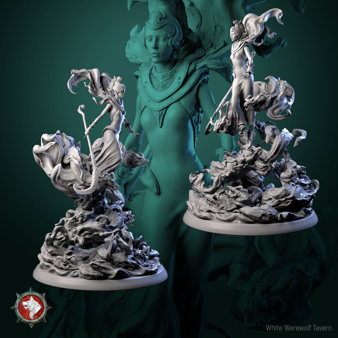Ursula, Sea Witch Sorceress | Gaming or Display Miniature | White Werewolf Tavern