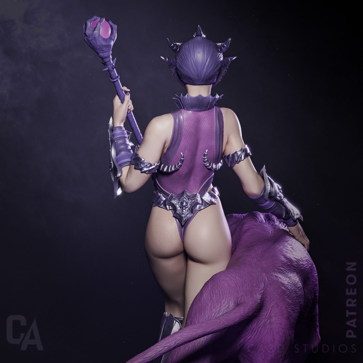 1:12 Mistress of the Hidden Arts | 3D Printed Resin Garage Kit Figure | CA 3D Studios