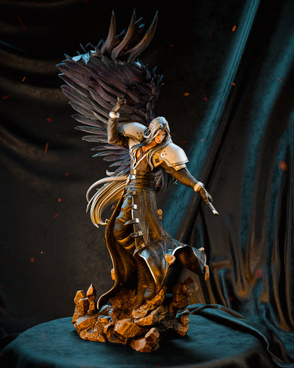 1:12 Fallen Winged Warrior | 3D Printed Resin Garage Kit Figure | CA 3D Studios