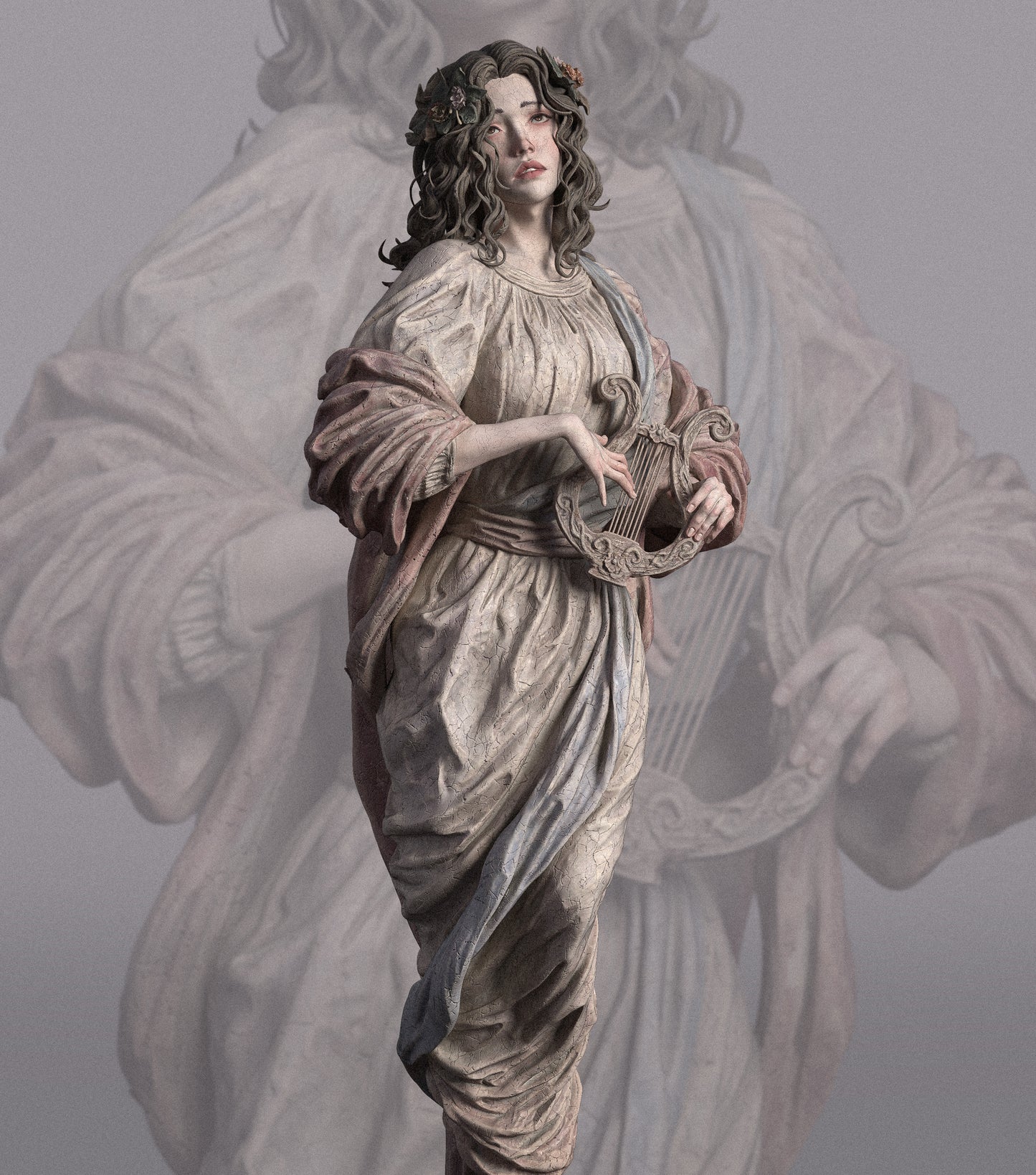 1:12 Muse, Greek Mythology | 3D Printed Resin Garage Kit Figure | CA 3D Studios