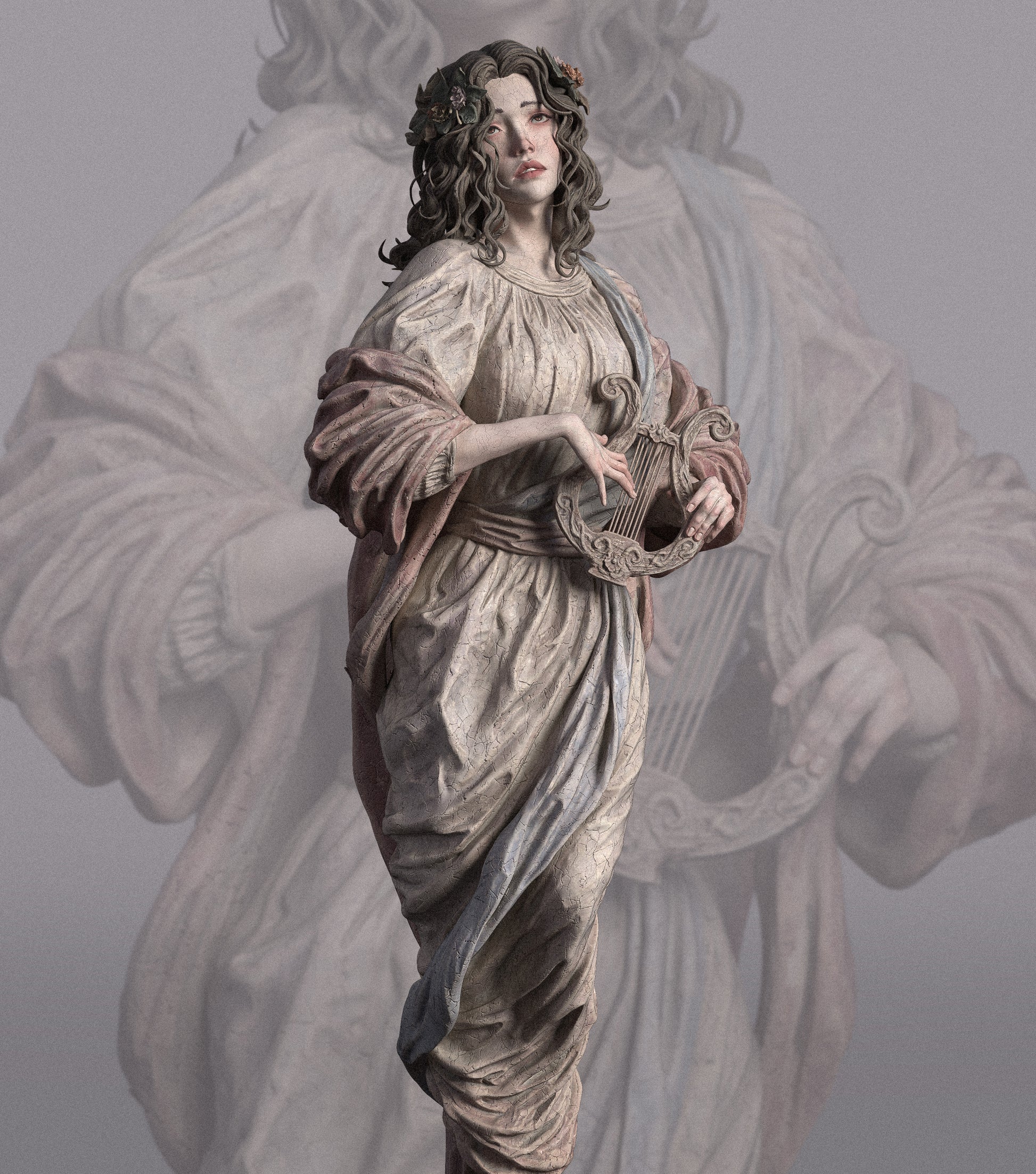1:12 Muse, Greek Mythology | 3D Printed Resin Garage Kit Figure | CA 3D Studios