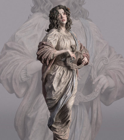 1:12 Muse, Greek Mythology | 3D Printed Resin Garage Kit Figure | CA 3D Studios