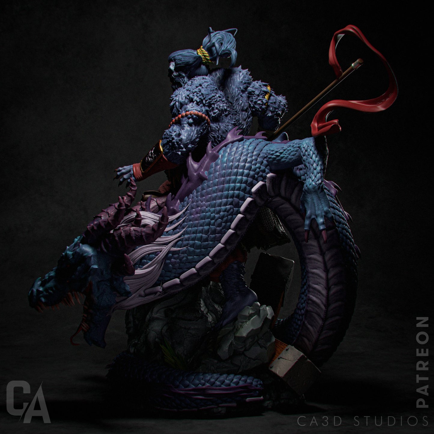 1:12 Beast Samurai | Resin Garage Kit Figure Comic Fan Art | CA 3D Studios