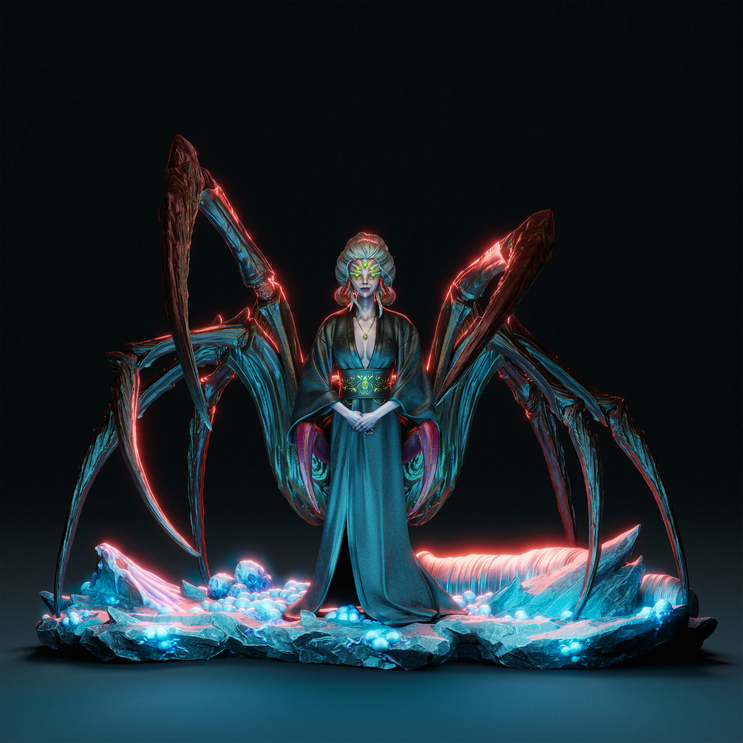 1:12 Queen Spider | 3D Printed Resin Garage Kit Figure | CA 3D Studios