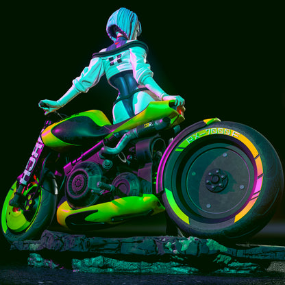 1:12 To a Neon Sky | 3D Print Resin Garage Kit Figure | CA 3D Studios