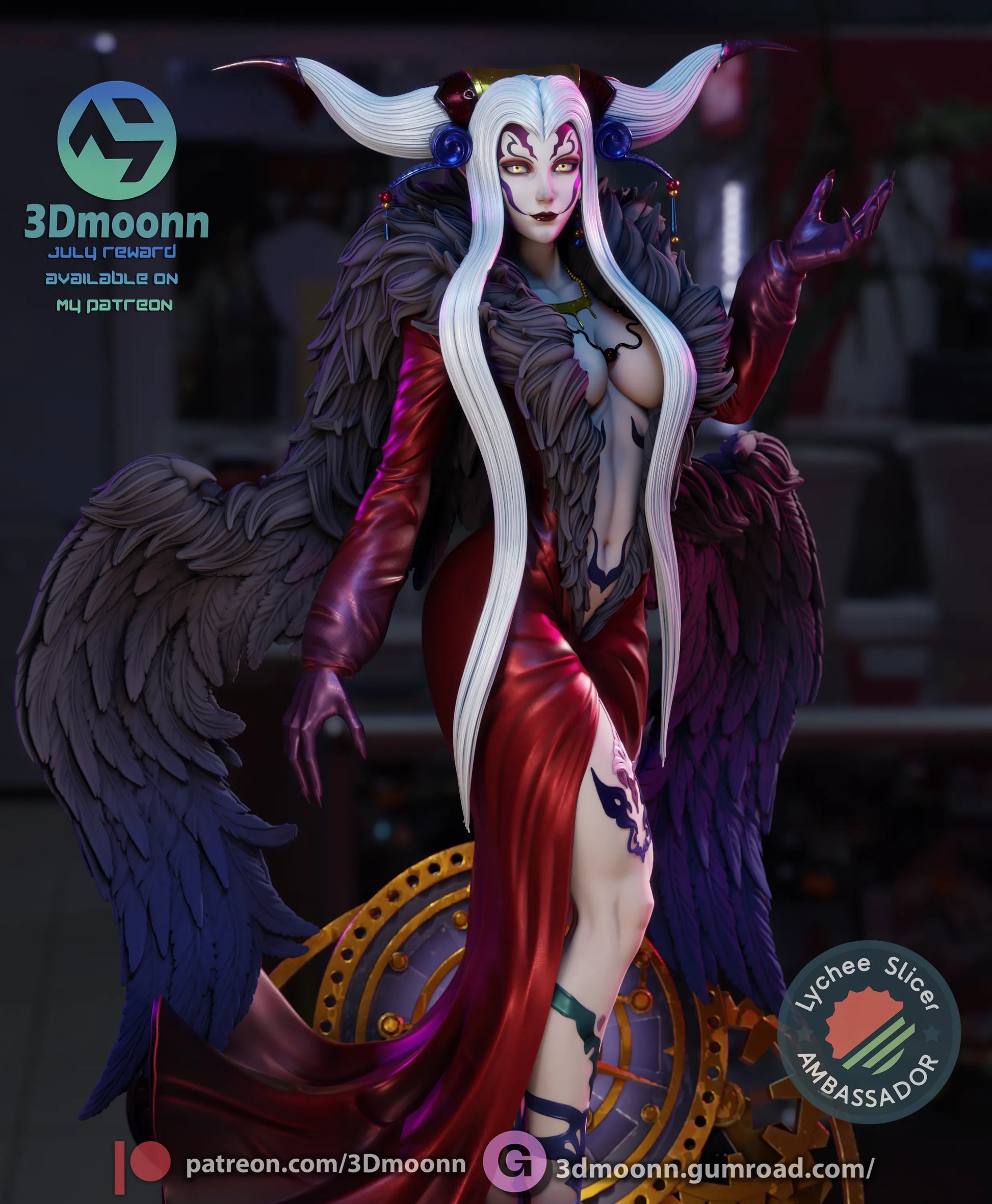 1:12 Sorceress of Space and Time | Anime Resin Garage Kit | 3Dmoonn