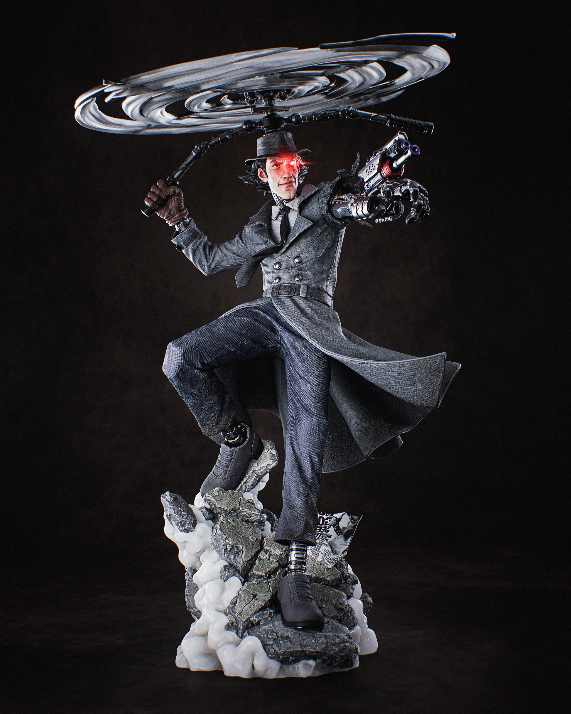 1:12 Go Go Justice | 3D Printed Resin Garage Kit Figure | CA 3D Studios