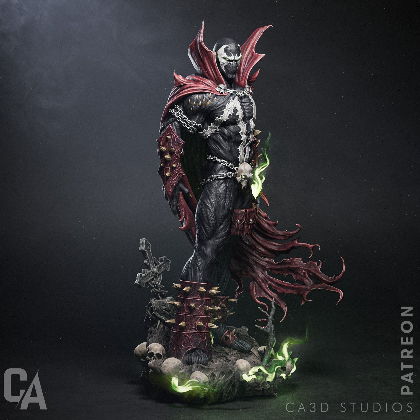 1:12 Hellspawn Antihero | 3D Printed Resin Garage Kit Figure | CA 3D Studios