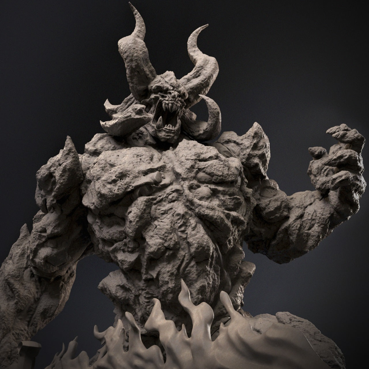 1:12 Norse Fire Giant Surtur | 3D Printed Resin Garage Kit Figure | CA 3D Studios