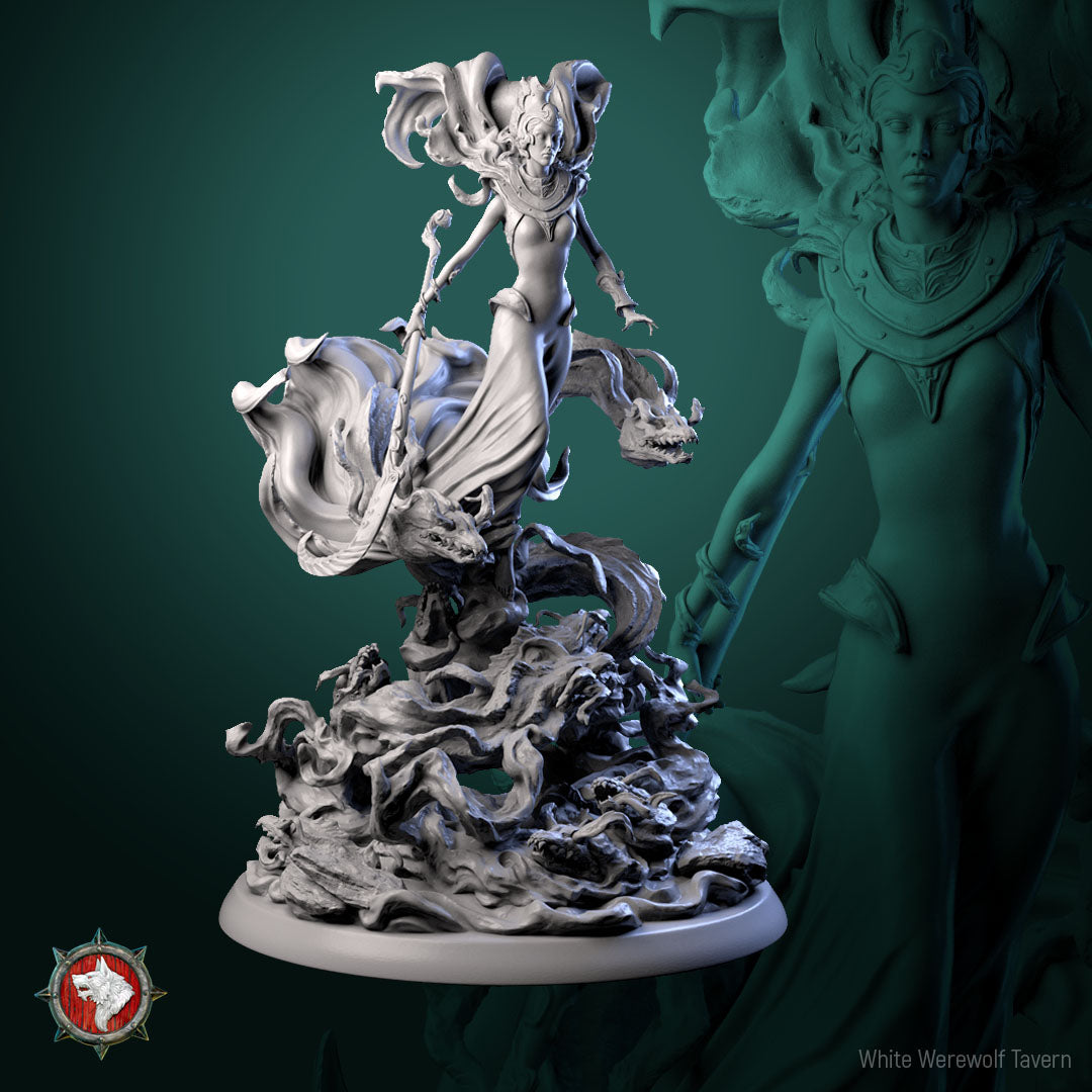 Ursula, Sea Witch Sorceress | Gaming or Display Miniature | White Werewolf Tavern
