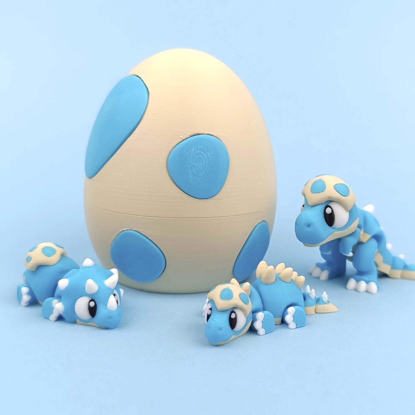 Flexi Stygimoloch & Dino Eggs | 3DGOB - Tattles Told 3D