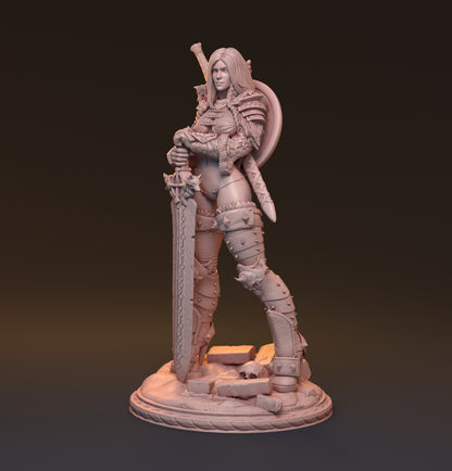 Gaedel and Bastor-Tan, Pin Up Diorama | D&D TTRPG Miniature | Hardwitch Games