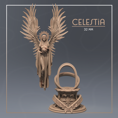 Celestia | Tabletop or Display Scale | D&D TTRPG Fantasy Miniature | Dungeons and Maidens