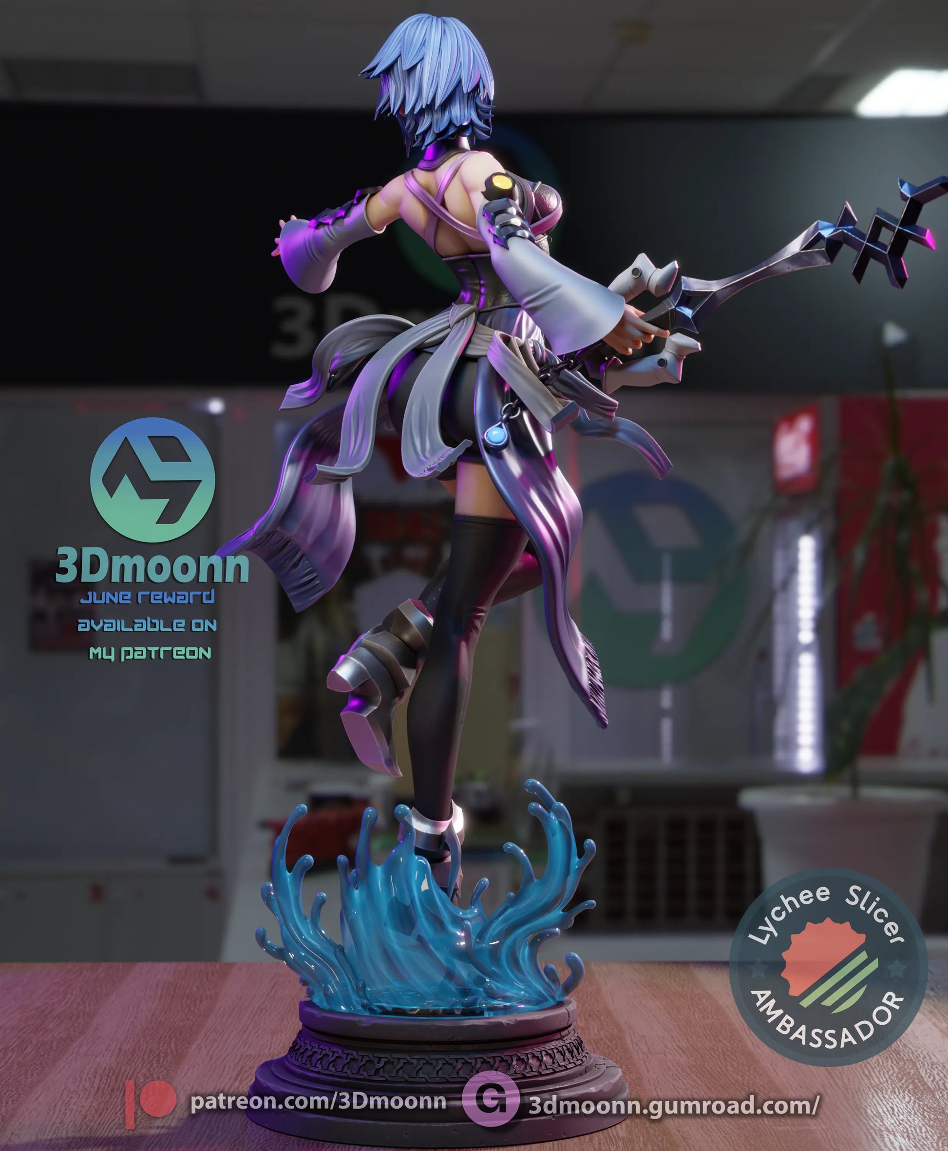 1:12 Water and Shadow | Anime Resin Garage Kit | 3Dmoonn