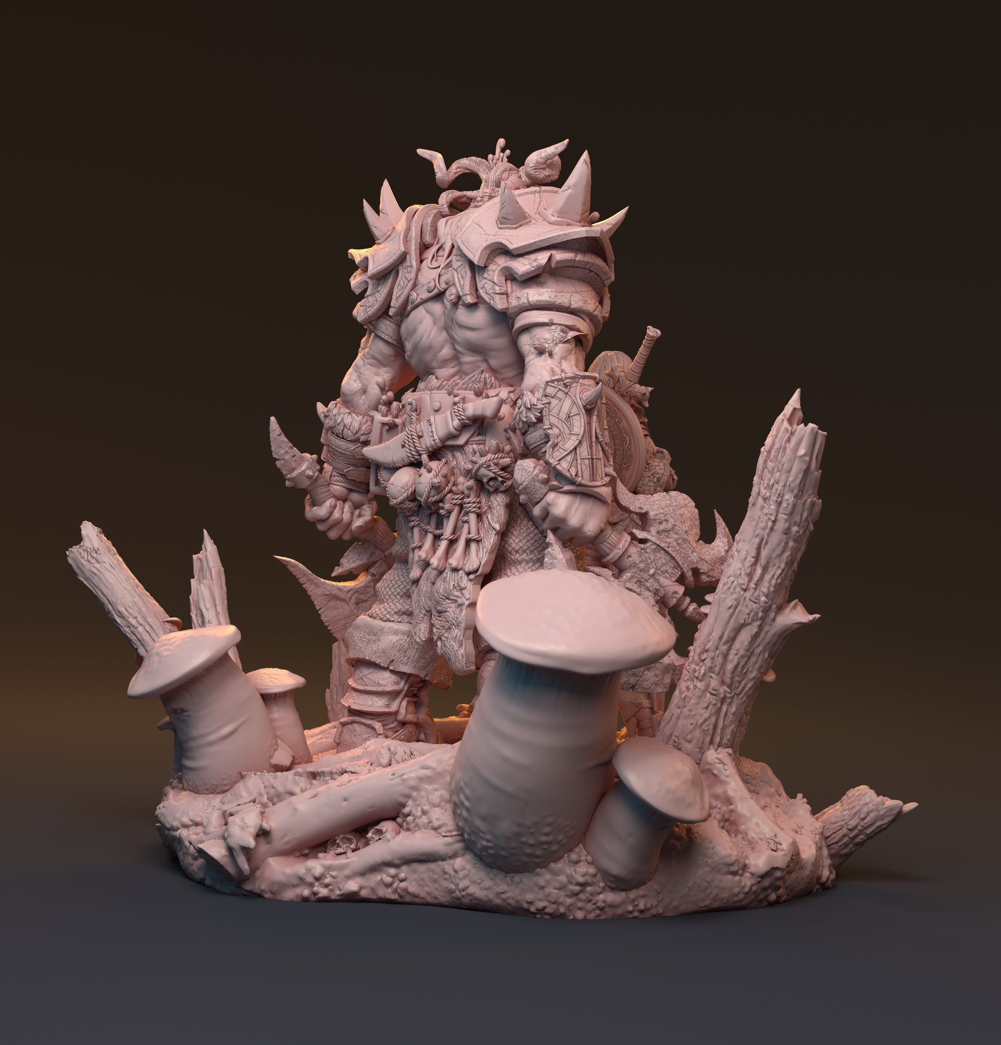 Gaedel and Bastor-Tan, Pin Up Diorama | D&D TTRPG Miniature | Hardwitch Games