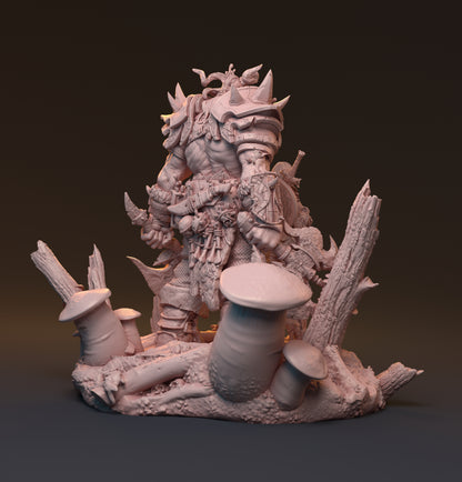 Gaedel and Bastor-Tan, Pin Up Diorama | D&D TTRPG Miniature | Hardwitch Games