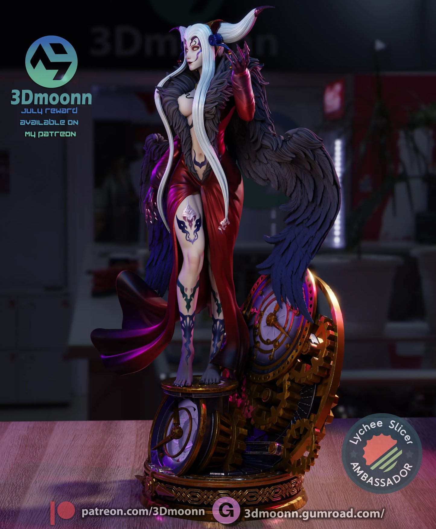 1:12 Sorceress of Space and Time | Anime Resin Garage Kit | 3Dmoonn