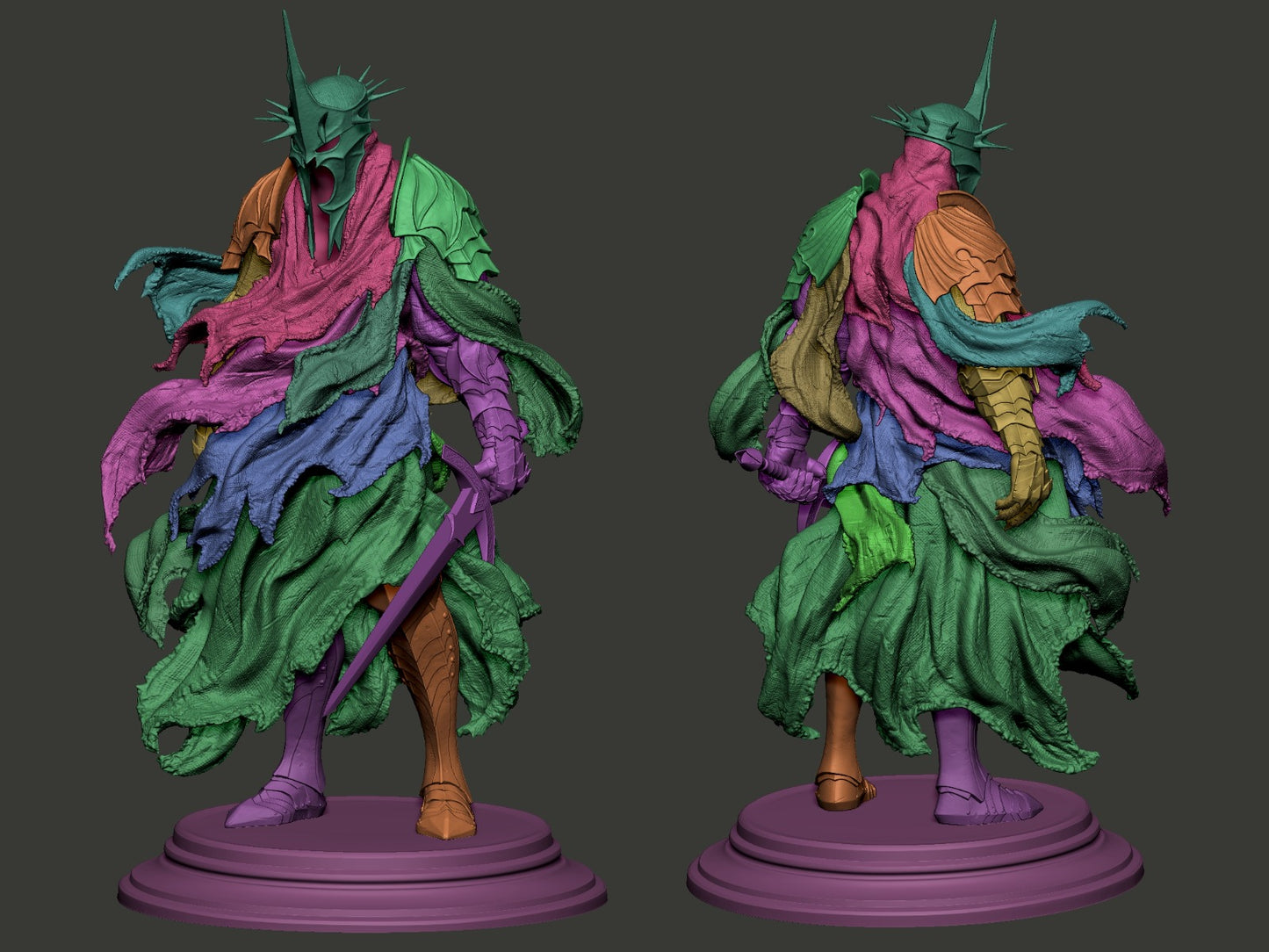 1:12 Witch King | 3D Printed Resin Garage Kit Figure | CA 3D Studios