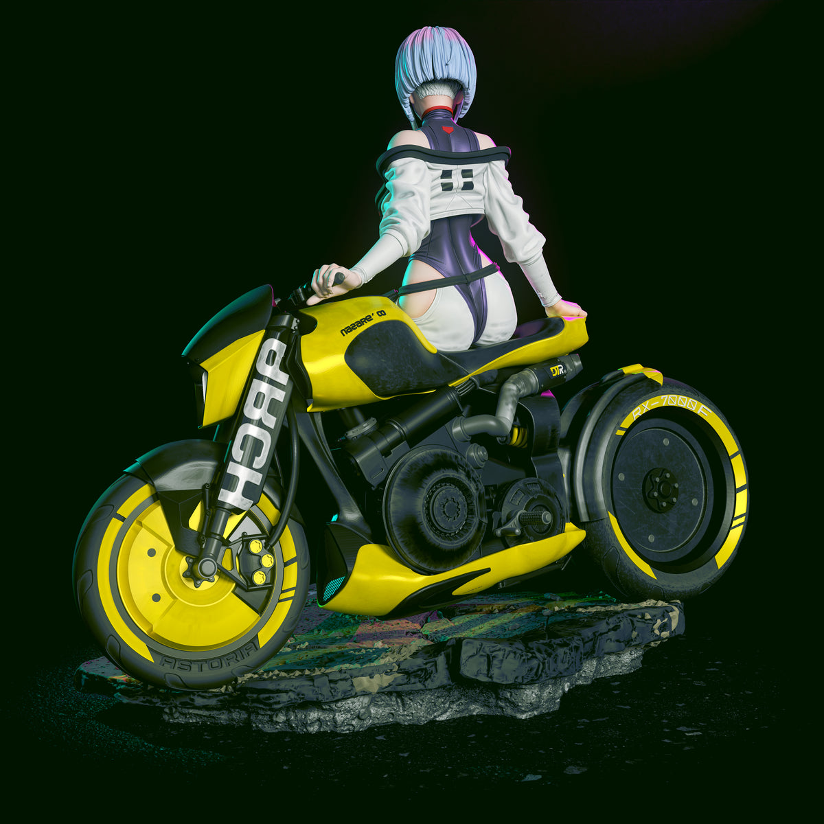1:12 To a Neon Sky | 3D Print Resin Garage Kit Figure | CA 3D Studios