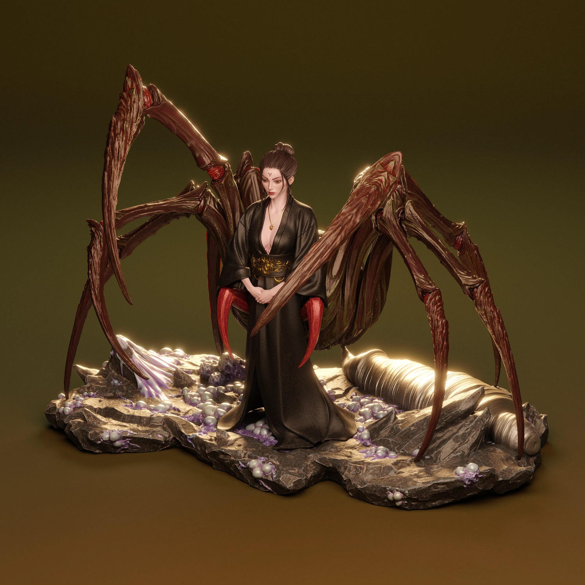 1:12 Queen Spider | 3D Printed Resin Garage Kit Figure | CA 3D Studios