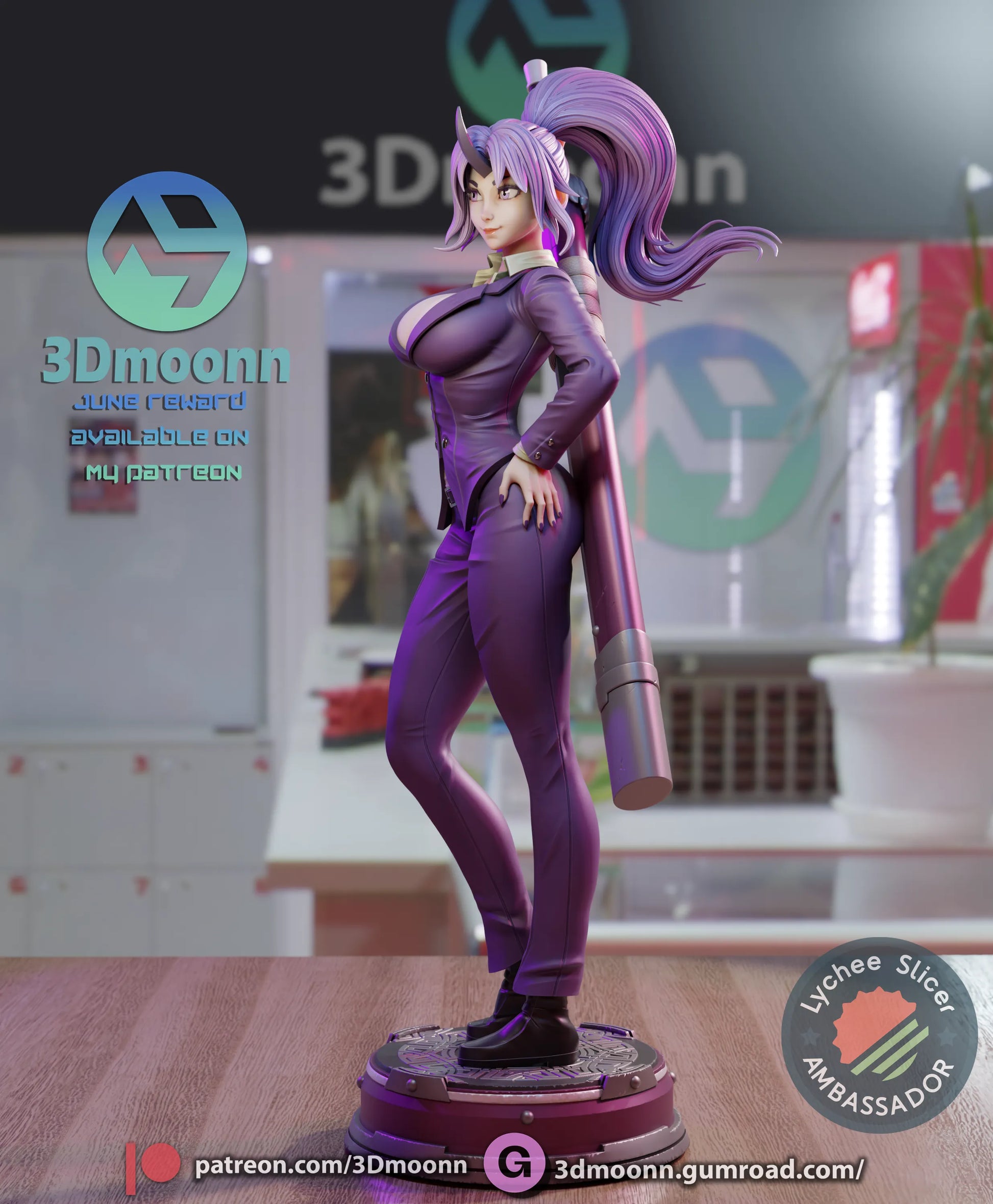 1:12 Number One Secretary | Anime Resin Garage Kit | 3Dmoonn