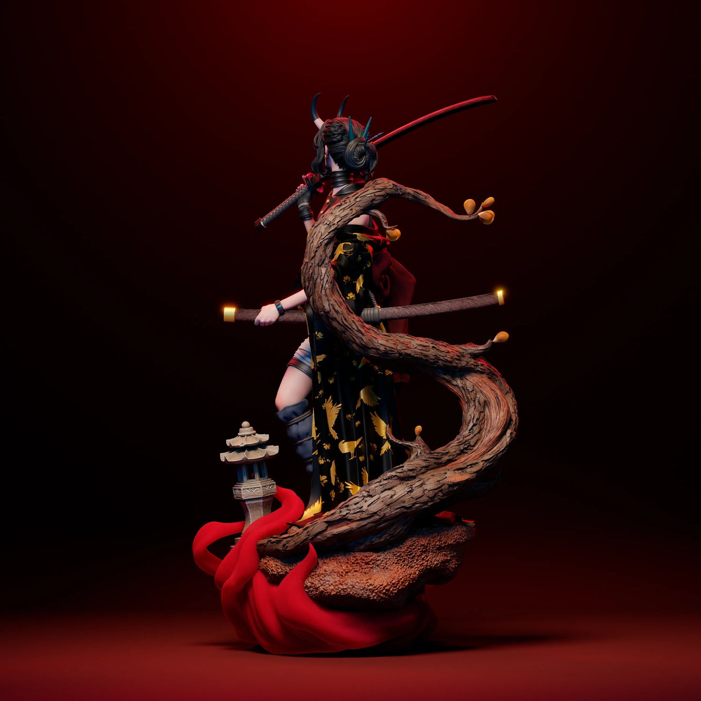 1:12 Oni Blood Moon | 3D Printed Resin Garage Kit Figure | CA 3D Studios