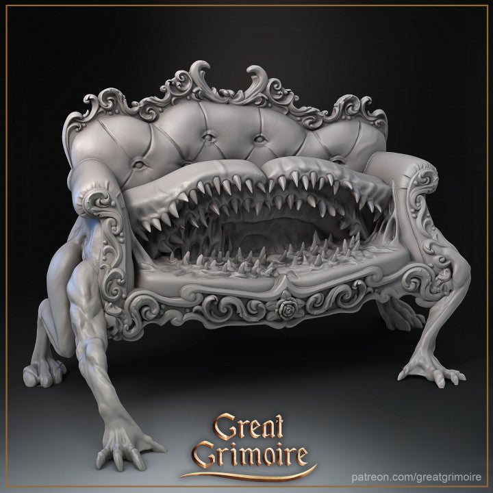 Haunted Furniture, Mimics | Tabletop Gaming Miniatures Scatter | Great Grimoire