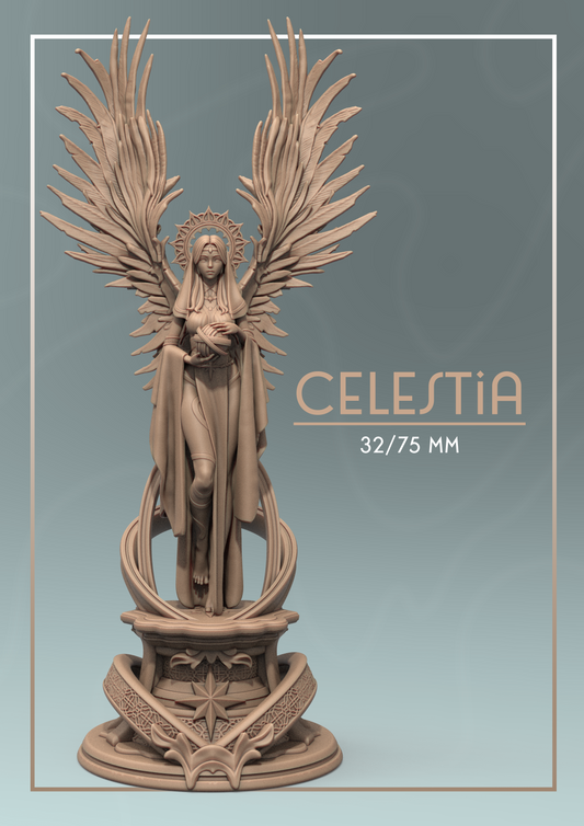 Celestia | Tabletop or Display Scale | D&D TTRPG Fantasy Miniature | Dungeons and Maidens