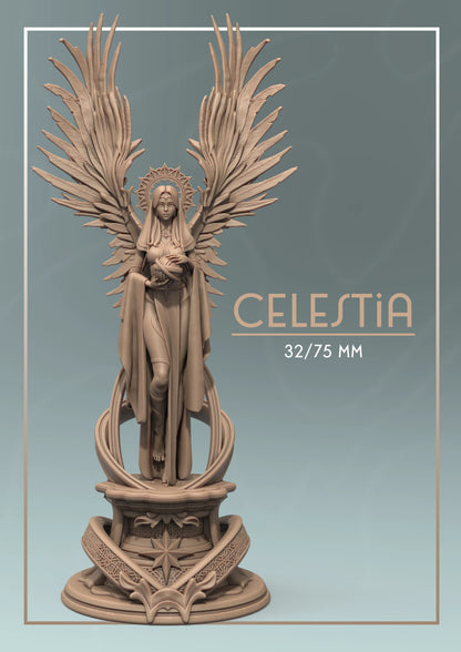 Celestia | Tabletop or Display Scale | D&D TTRPG Fantasy Miniature | Dungeons and Maidens