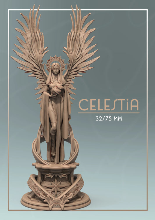 Celestia | Tabletop or Display Scale | D&D TTRPG Fantasy Miniature | Dungeons and Maidens