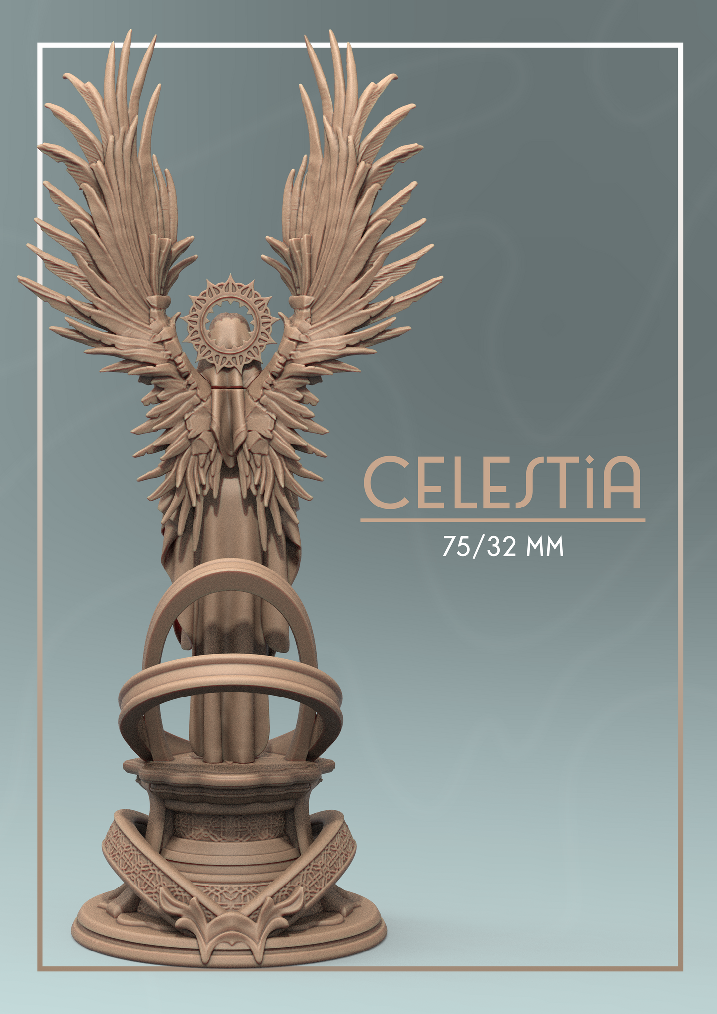 Celestia | Tabletop or Display Scale | D&D TTRPG Fantasy Miniature | Dungeons and Maidens