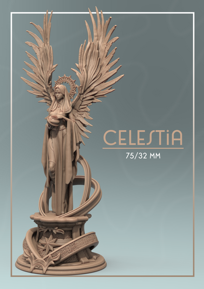 Celestia | Tabletop or Display Scale | D&D TTRPG Fantasy Miniature | Dungeons and Maidens
