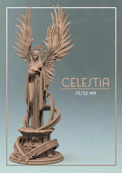 Celestia | Tabletop or Display Scale | D&D TTRPG Fantasy Miniature | Dungeons and Maidens