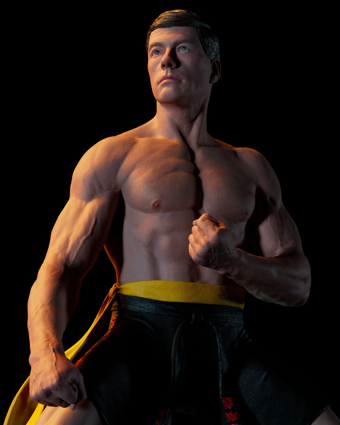 1:12 Underground Tournament Fighter | 3D Printed Resin Garage Kit Figure | CA 3D Studios