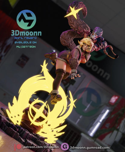 1:12 Girl With a Slingshot | Resin Garage Kit | 3Dmoonn