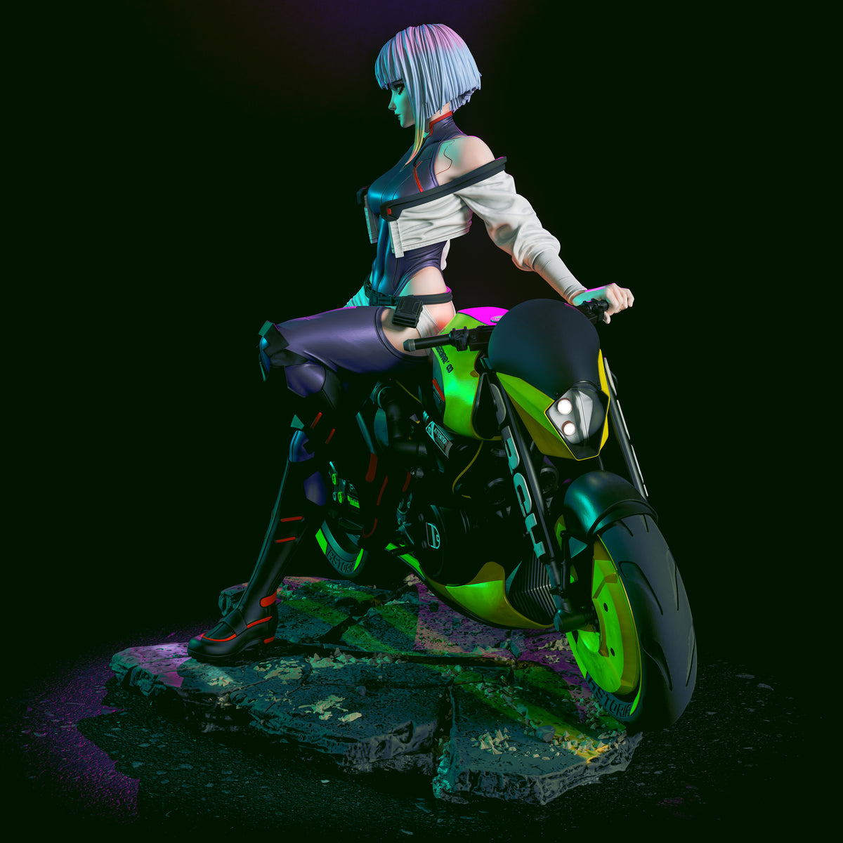 1:12 To a Neon Sky | 3D Print Resin Garage Kit Figure | CA 3D Studios