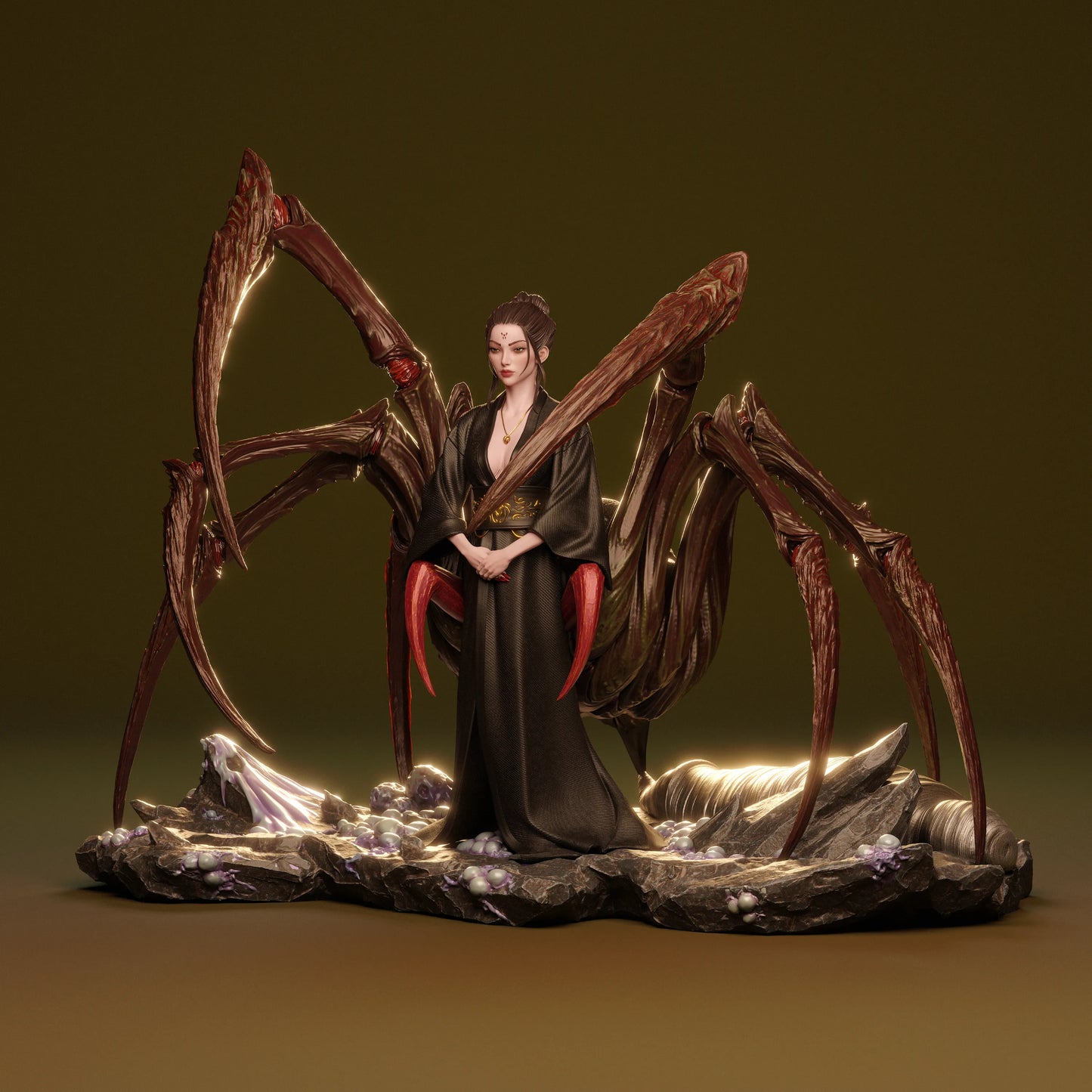 1:12 Queen Spider | 3D Printed Resin Garage Kit Figure | CA 3D Studios