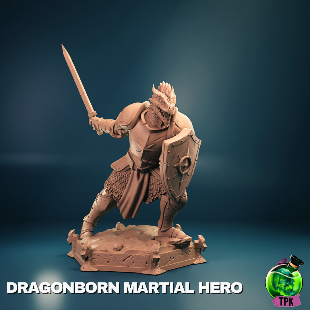 Dragonborn Martial | Tabletop Gaming Mini or Display Figure | TPKLab