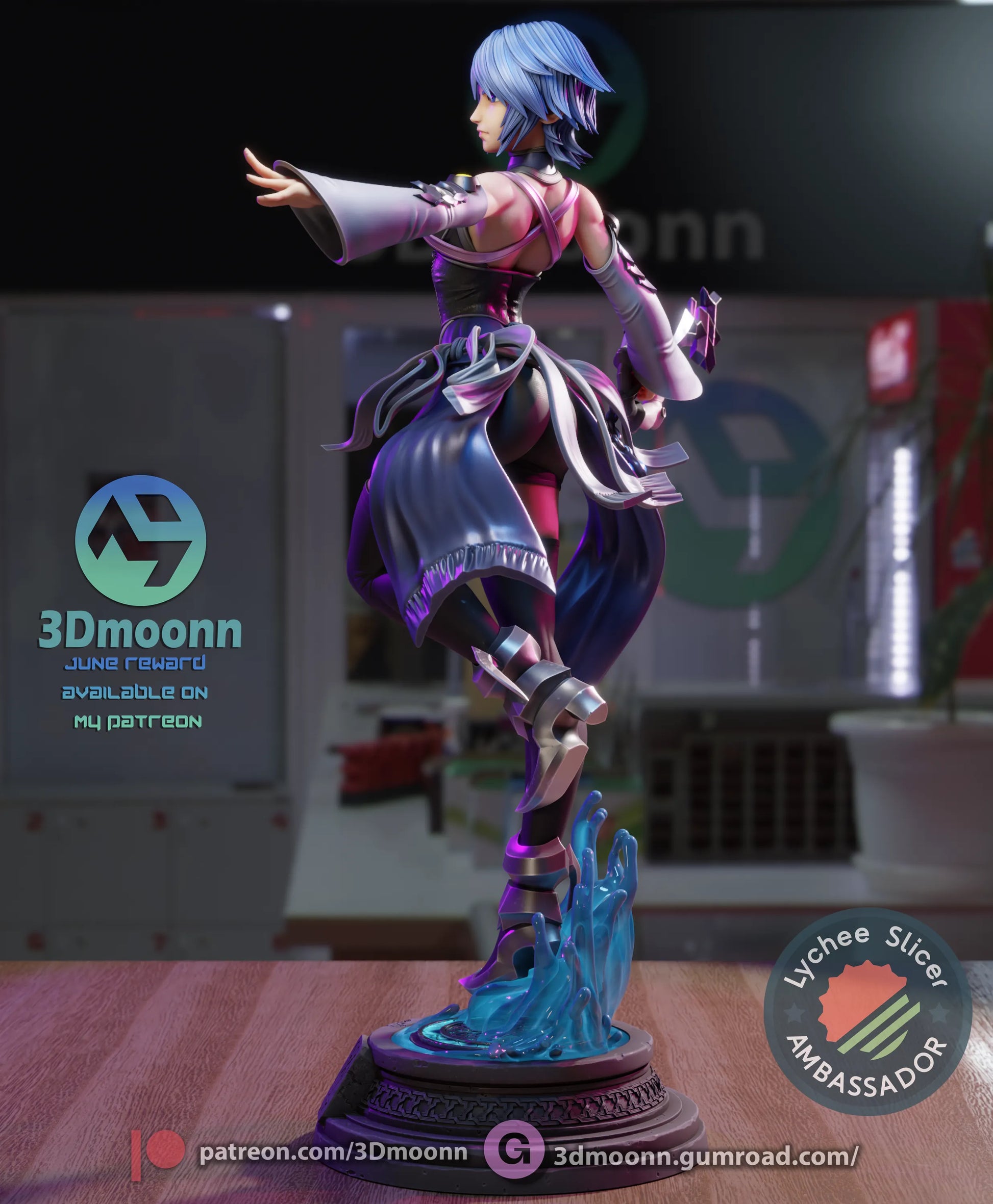 1:12 Water and Shadow | Anime Resin Garage Kit | 3Dmoonn