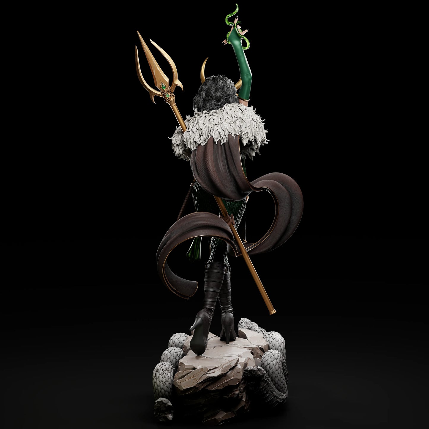1:12 Trickster Goddess | 3D Printed Resin Garage Kit Figure | CA 3D Studios